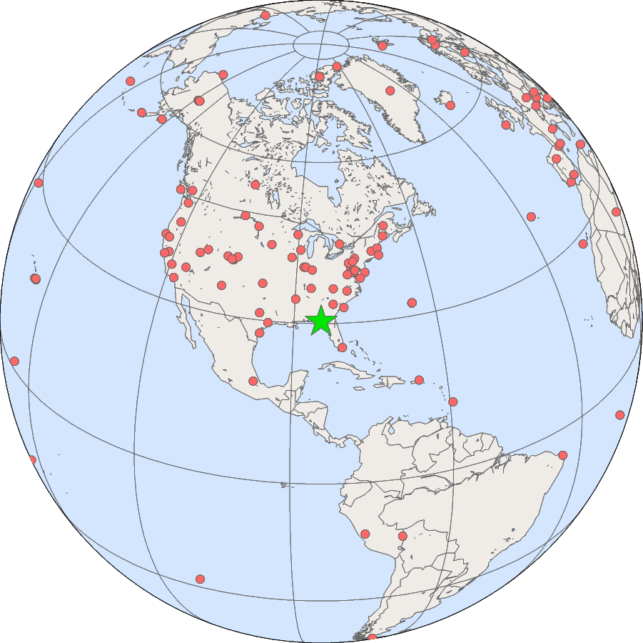 Location of SOLRAD site at Tallahassee, FL.