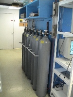 Gas Tanks in Back of Scripps Analyzer